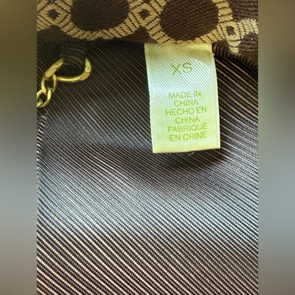 Sigrid Olsen Long Blazer Single Breasted Brown Gold Vintage Sz-XS - Picture 7 of 11